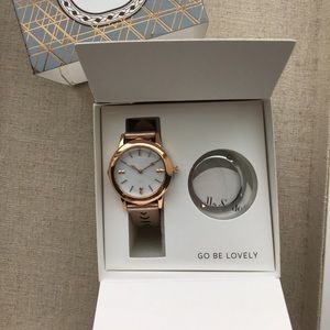 Stella & Dot Icon Rose Gold/Silver Watch